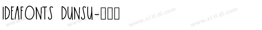IdeaFonts DunSu字体转换